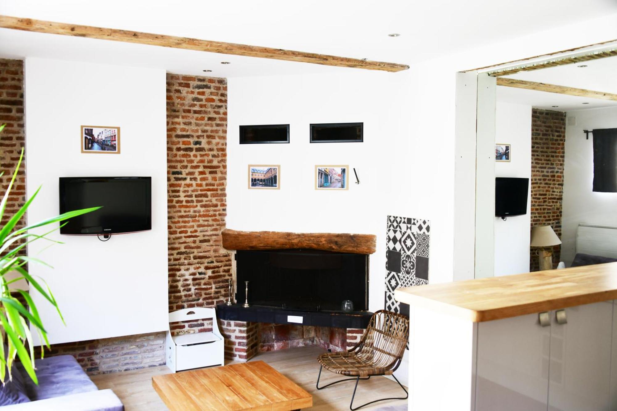 Maison Vieux Lille 3 Chambres Parking Prive 24H24H Acces 객실 사진